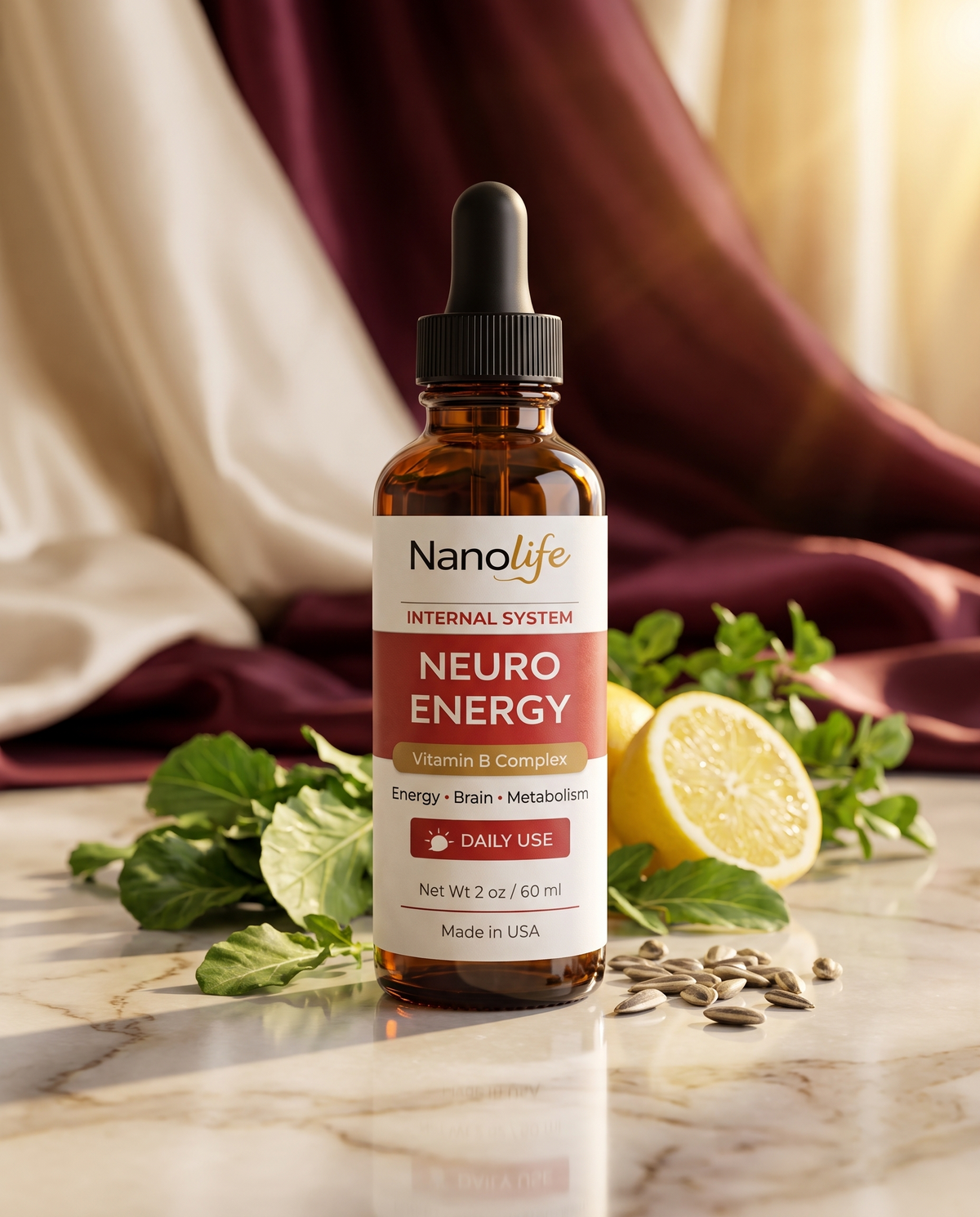 NanoLife Neuro Energy – Vitamin B Complex, 60 ml